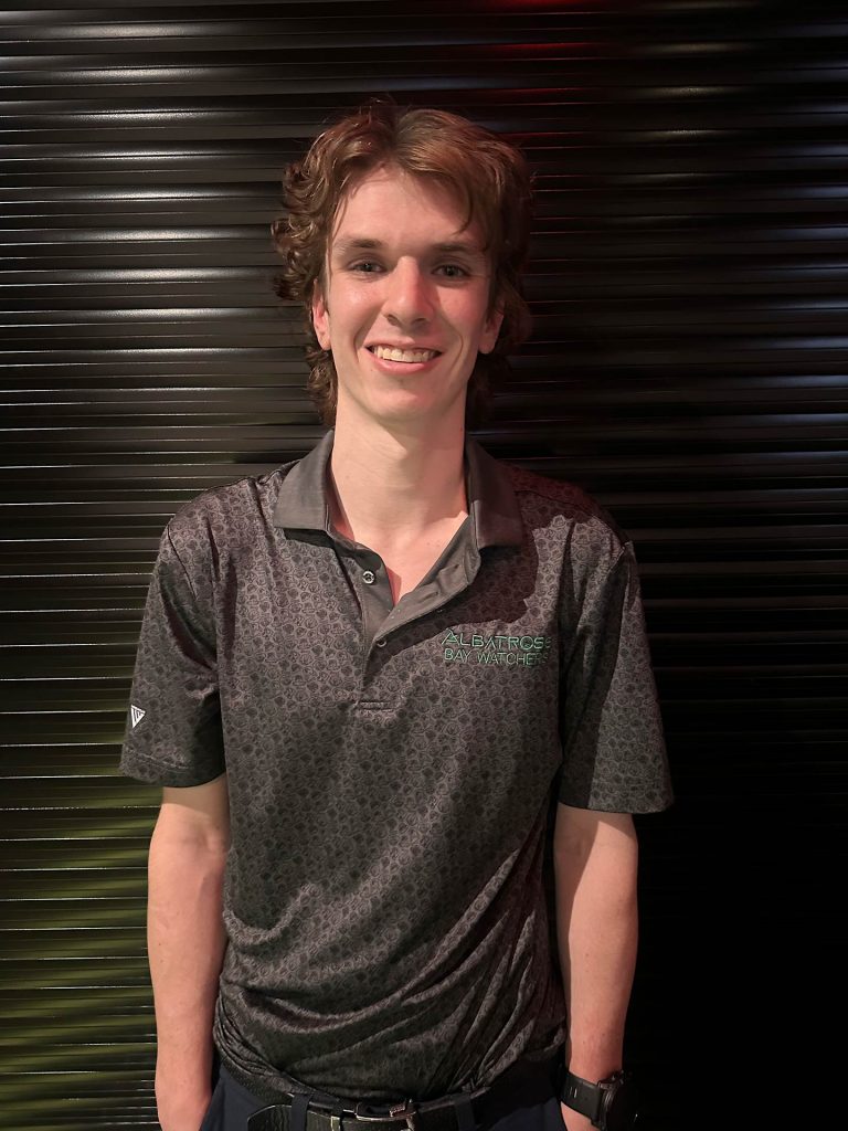 Sawyer, CGTF golf instructor at Albatross Indoor Golf
